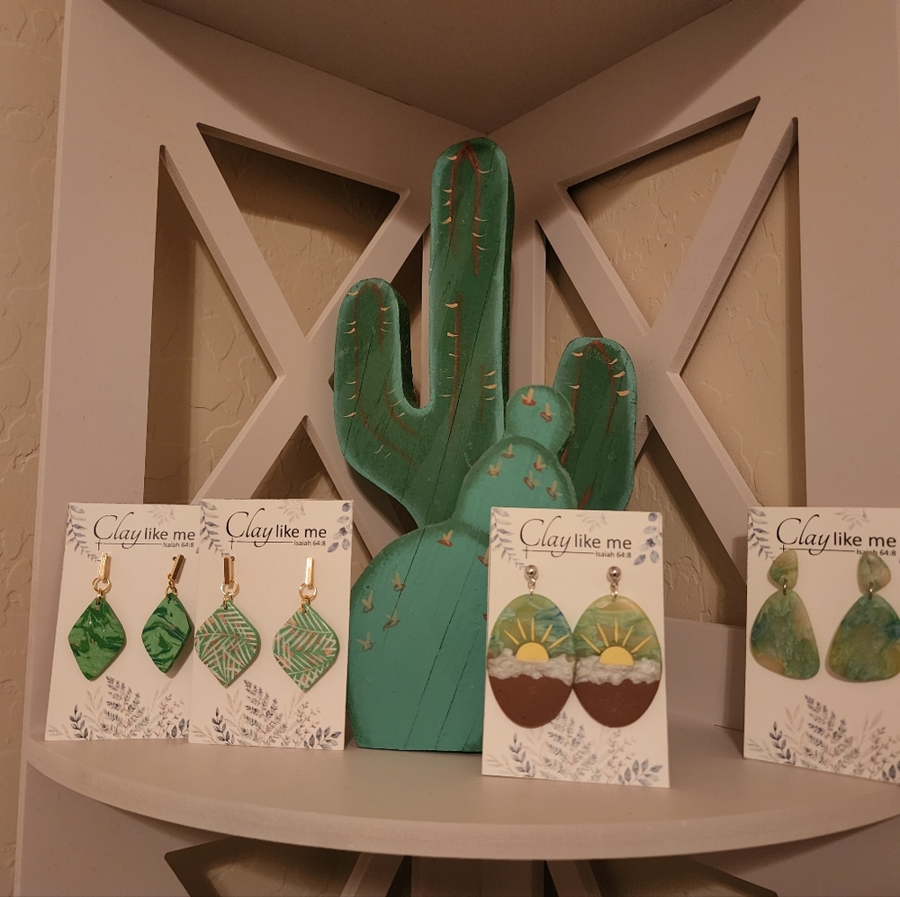 Earrings/Clay